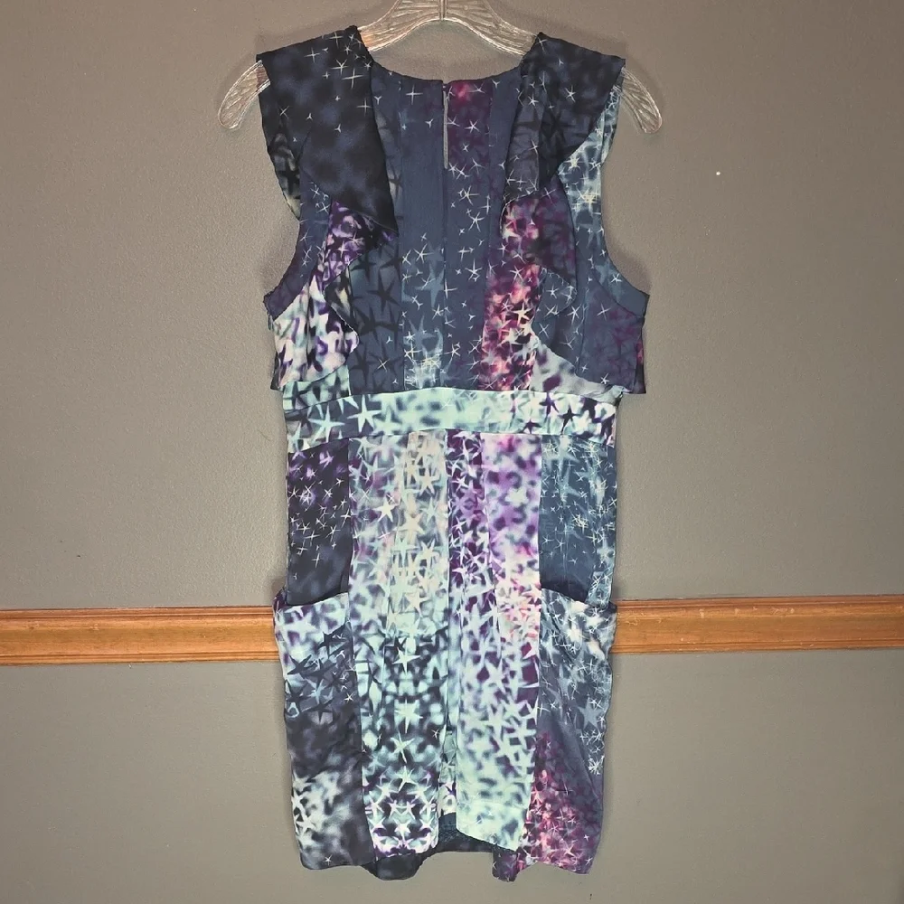 Leifsdottir Starry Mini Dress in Blue and Purple - Picture 3 of 3